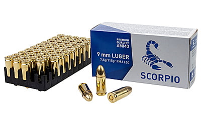 Scorpio 9MM 115gr Range Ammo